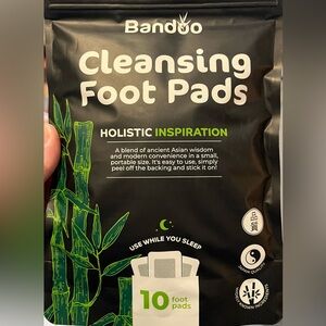Bandoo cleansing foot pads. new sealed 10 per pack